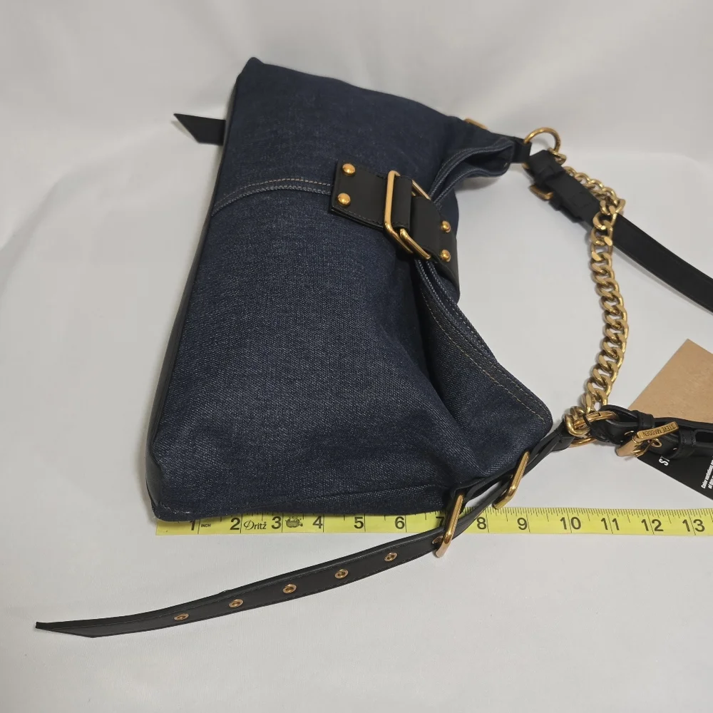 Steve Madden Balyssa Dark Demin Large Demin Hobo Purse